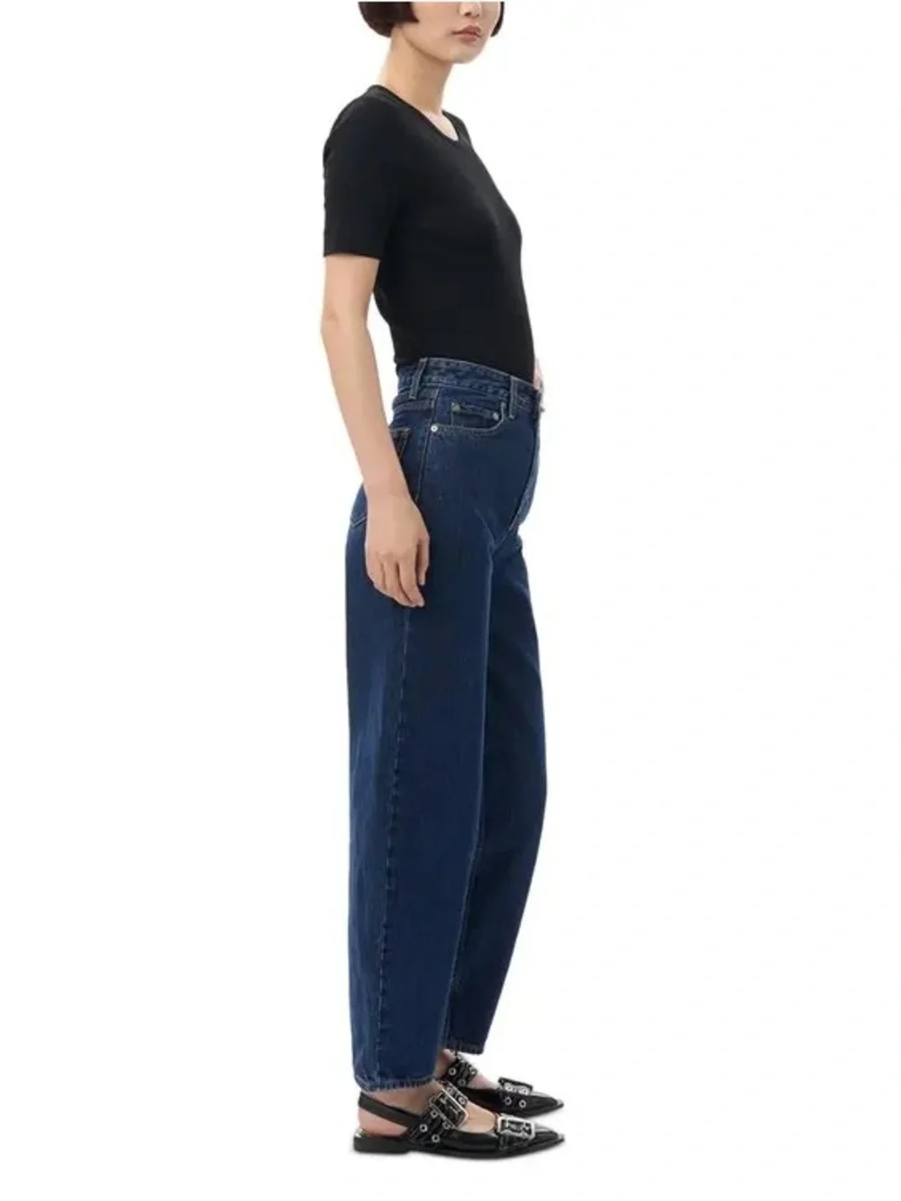 GANNI Stary Barrel Dark Blue Jeans 29 NWOT